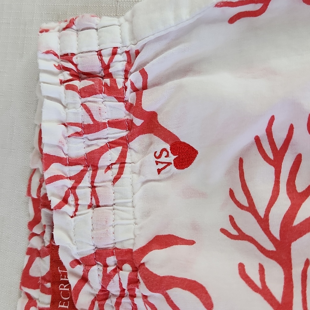 Victorias Secret White Coral Print Pajama Pants. Size S - Picture 6 of 8